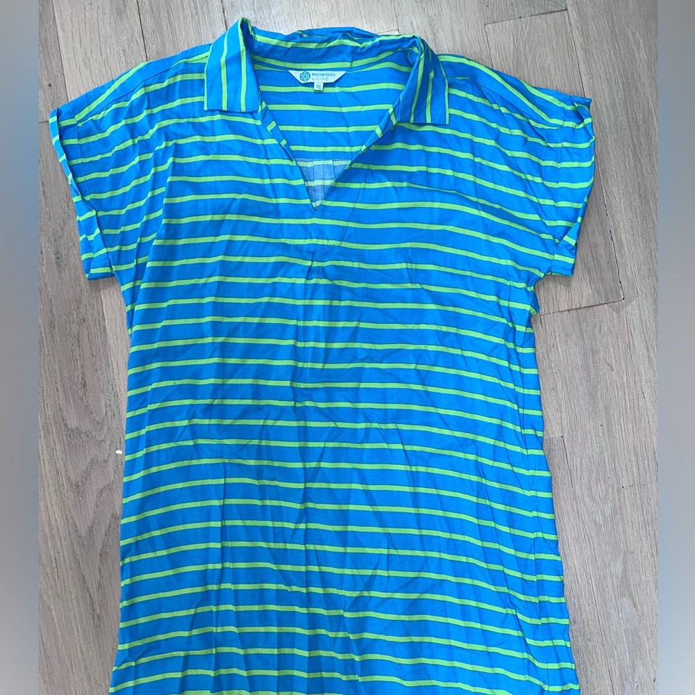 Escapada XL Dress Stripped Shirt Dress